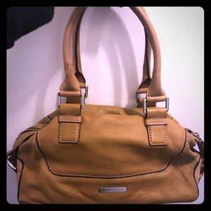 Medium tan leather Michael Kors shoulder bag
